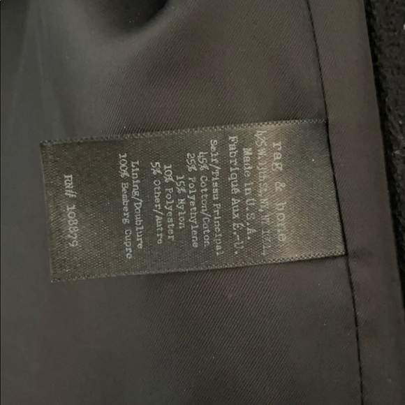 Rag and bone black coat - Picture 9 of 10